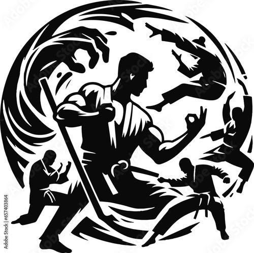 Taekwondo  Vector Logo photo