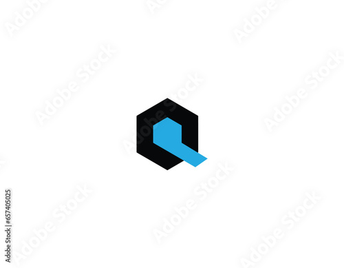 Free Download Creative hexagonal letter Q logo, Letter Q logo design vector with hexagon, vector logo template - GFXLoad