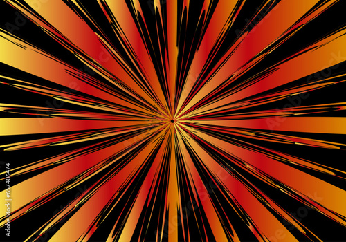 Fondo de explosión naranja negra. Estallido naranja