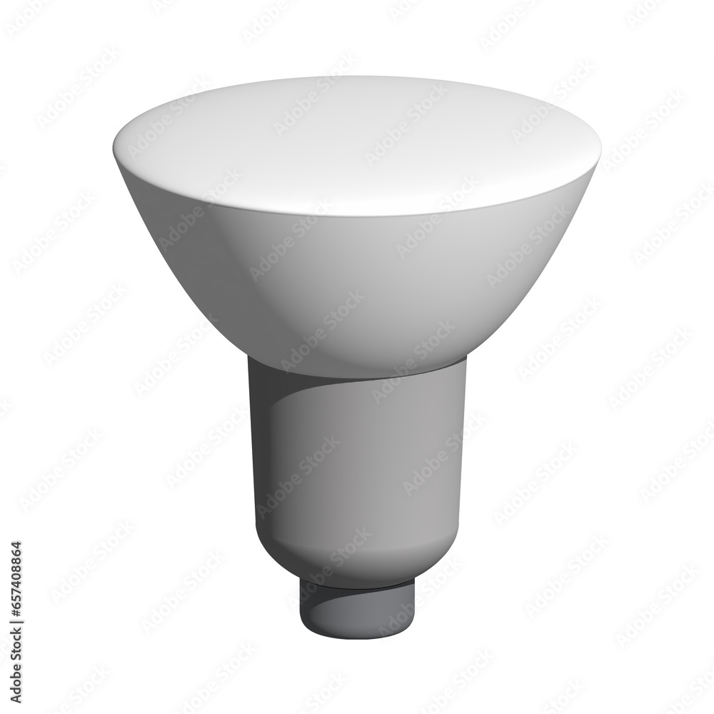 3d illustration of white light bulb idea icon business concept 3d illustration of white light bulb idea icon business concept