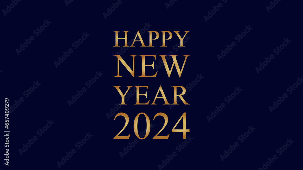 Colorful and stylish 2024 Happy New Year and beautiful background Colorful and stylish 2024 Happy New Year and beautiful background