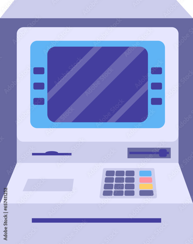 ATM Machine Illustration ATM Machine Illustration