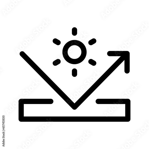 Uv Protection Icon Vector Symbol Design Illustration