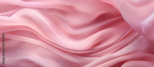 Silk of pink isolated pastel background Copy space