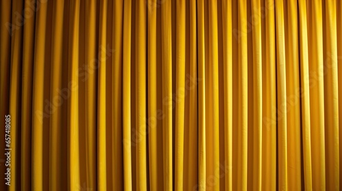 Golden Ray of Sunshine Through Striped Curtain
