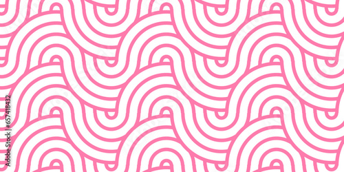  Seamless geometric ocean spiral pattern and abstract circle wave lines. pink seamless tile stripe geomatics overlapping create retro square line backdrop pattern background. Overlapping Pattern.