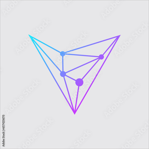 Tableau sur toile v logo