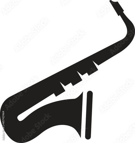 Saxophone icon graphic element Illustration template design vector
