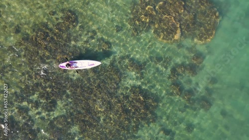 Kayak in clear water