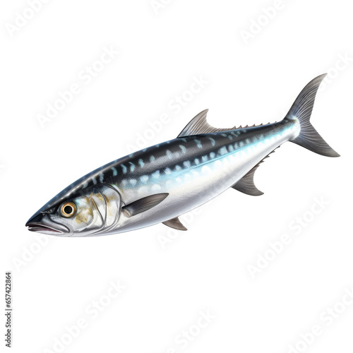 Mackerel fish on transparent background