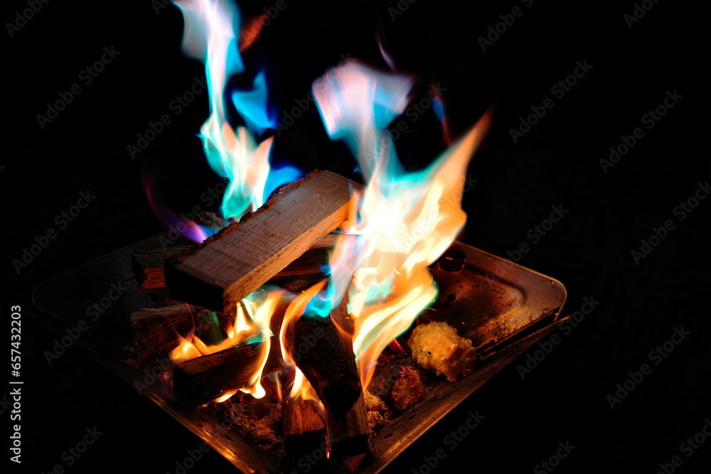 Fototapeta premium Camp Fire Camping