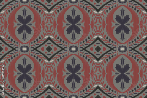 Ikat Damask Paisley Embroidery Background. Ikat Background Geometric Ethnic Oriental Pattern Traditional. Ikat Aztec Style Abstract Design for Print Texture,fabric,saree,sari,carpet.