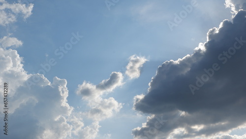 blue sky background with great clouds