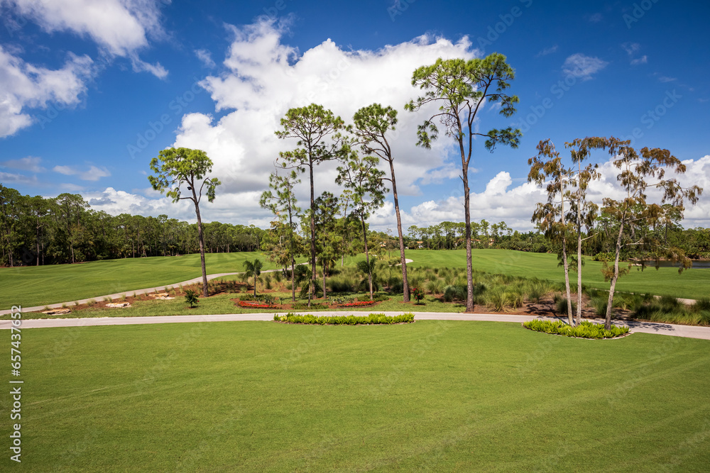 Fototapeta premium Golf course view