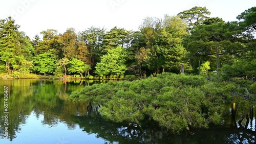 春早朝の兼六園