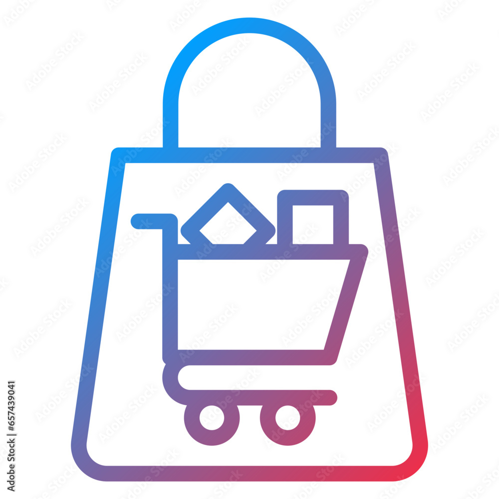 Vector Design Shopping Bag Icon Style
