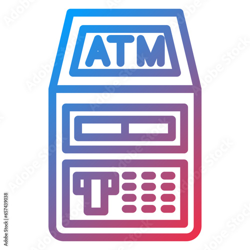 Vector Design ATM Icon Style