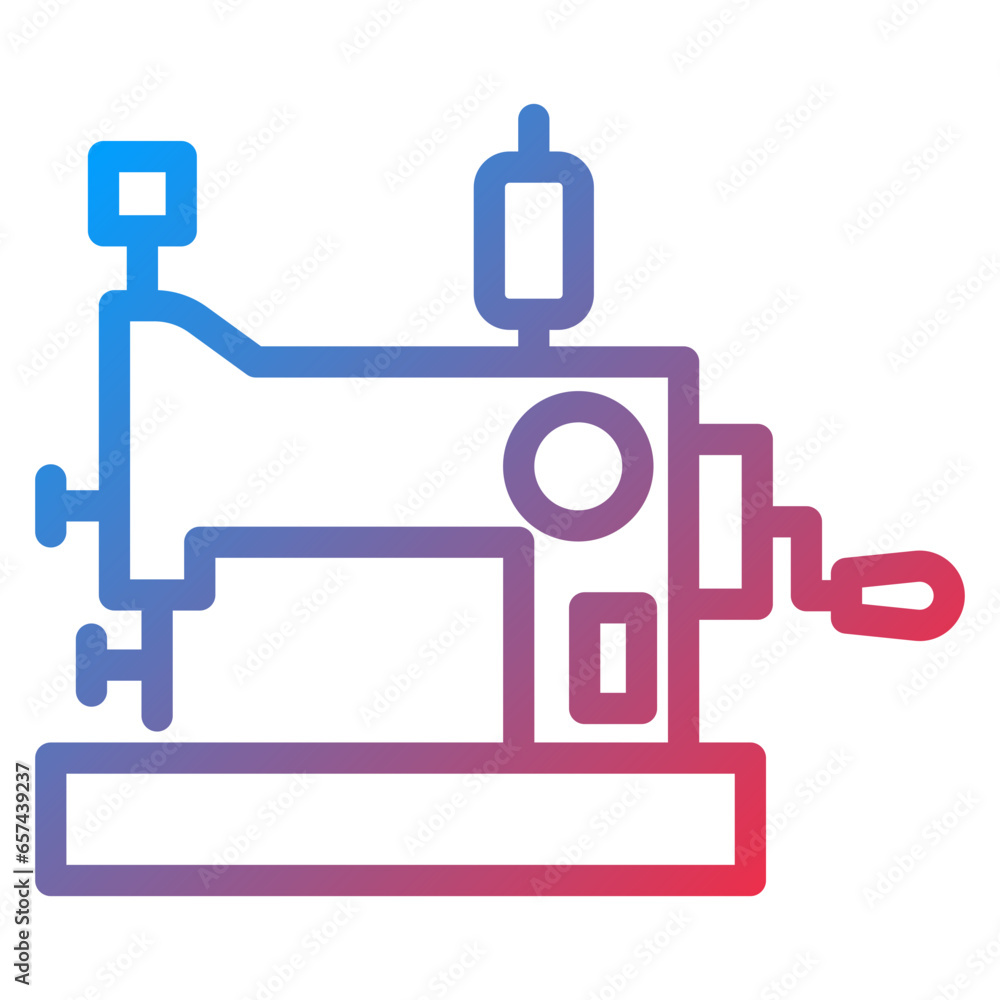 Vector Design Sewing Machine Icon Style