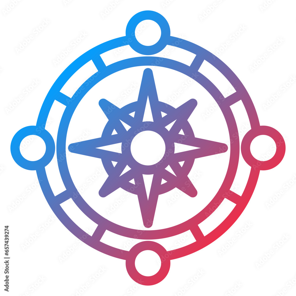 Vector Design Compass Icon Style Vector Design Compass Icon Style