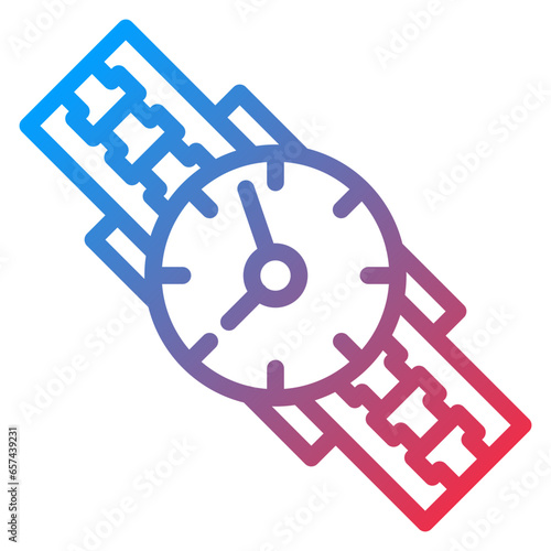 Vector Design Wristwatch Icon Style