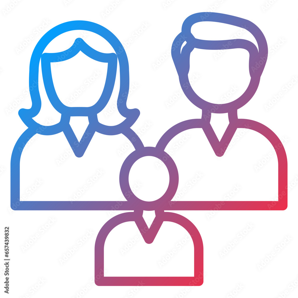 Vector Design Customer Family Icon Style Vector Design Customer Family Icon Style