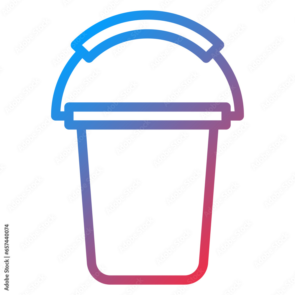 Vector Design Pail Icon Style Vector Design Pail Icon Style