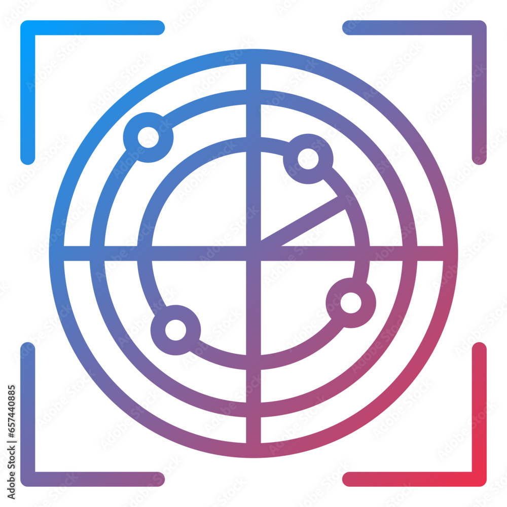 Vector Design Scanning Location Icon Style