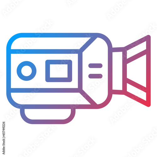 Vector Design Video Camera Icon Style