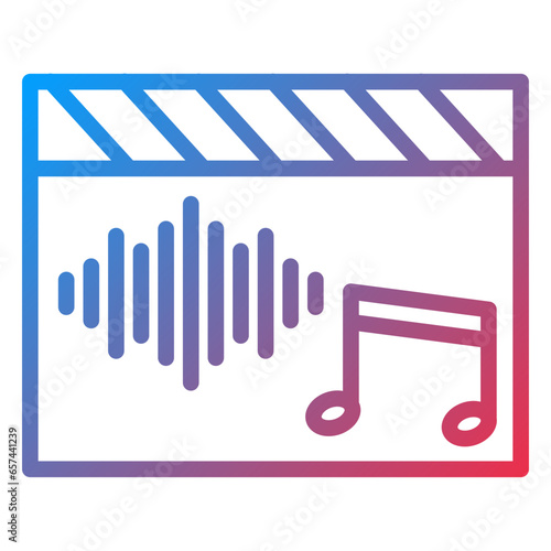 Vector Design Soundtrack Icon Style