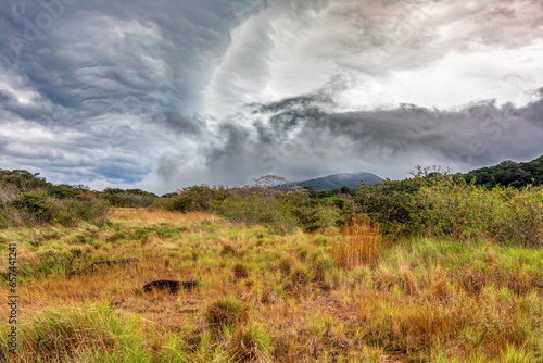 Landscape of the Rincon de La Vieja Volcano and National Park in Guanacaste, Costa Rica