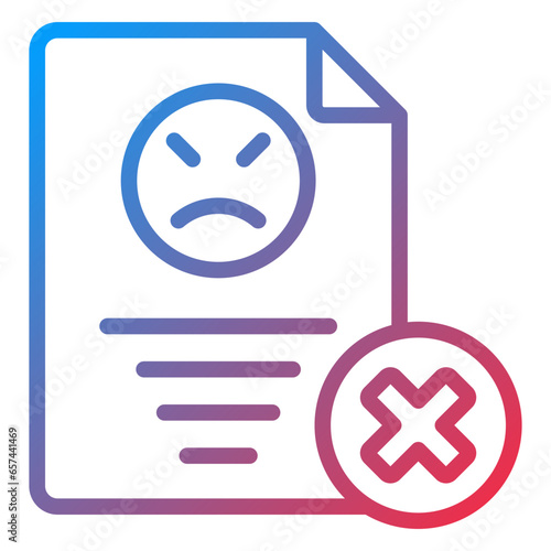 Vector Design Complaint Icon Style