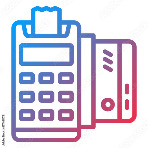 Vector Design Card Machine Icon Style