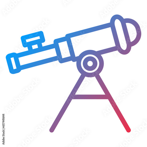 Vector Design Telescope Icon Style