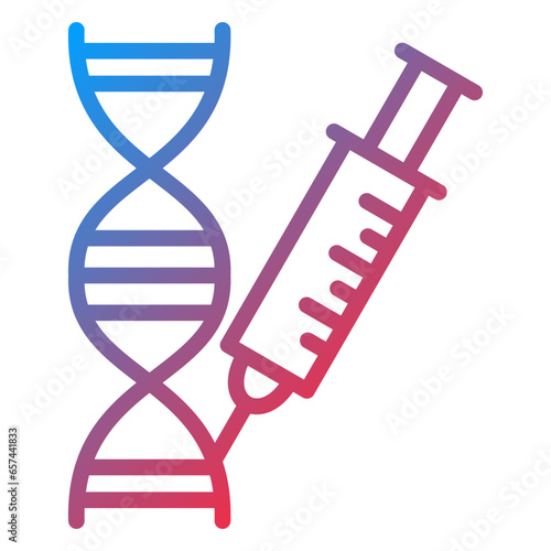 Vector Design Genetic Engineering Icon Style