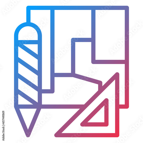 Vector Design Engineering Sketch Icon Style