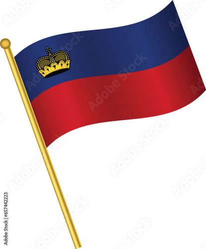 Liechtenstein Flag vector illustration eps10.