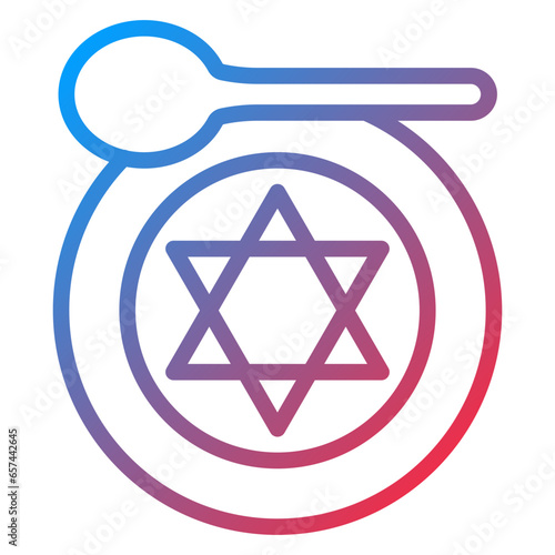 Vector Design Kosher Icon Style