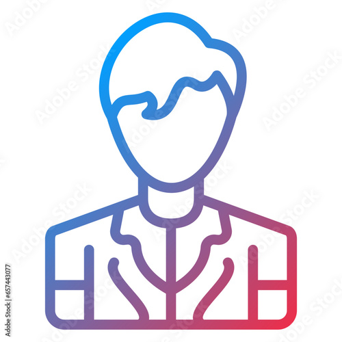 Vector Design Model Male Icon Style