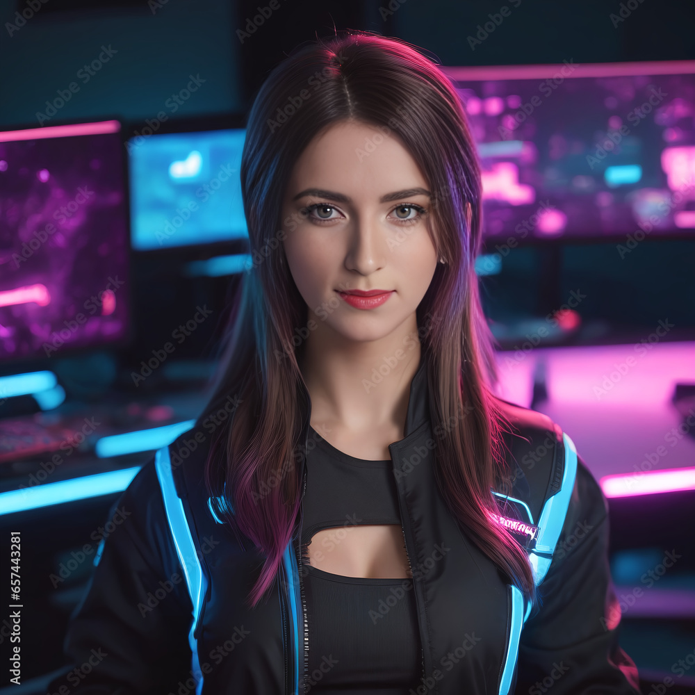 Gamer Girl in Her Element Gamer Girl in Her Element