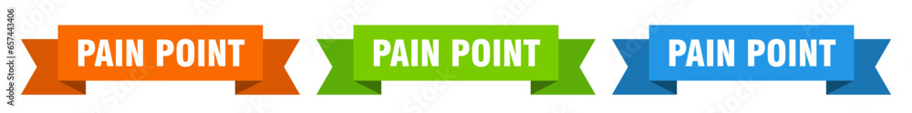pain point ribbon. pain point isolated paper sign. banner pain point ribbon. pain point isolated paper sign. banner