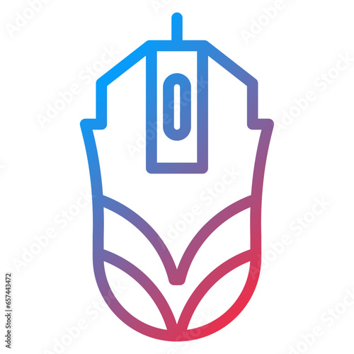 Vector Design Gaming Mouse Icon Style