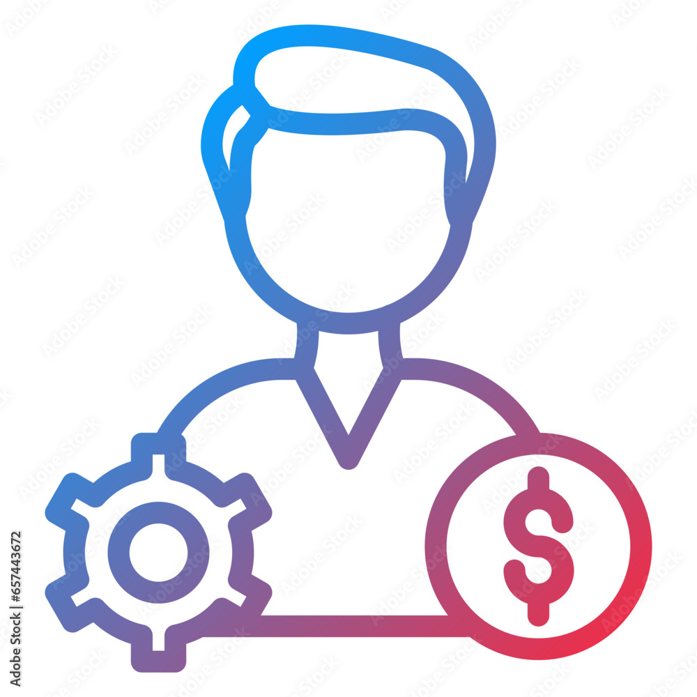 Vector Design Employer Icon Style Vector Design Employer Icon Style