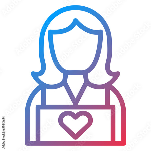 Vector Design Child Caretaker Icon Style