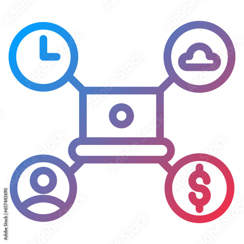 Vector Design Gig Economy Icon Style