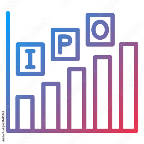 Vector Design IPO Icon Style