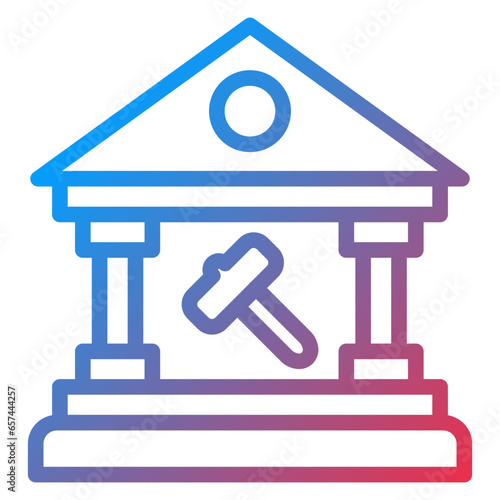 Vector Design Government Auction Icon Style