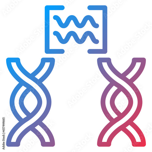 Vector Design Genetic Comparation Icon Style