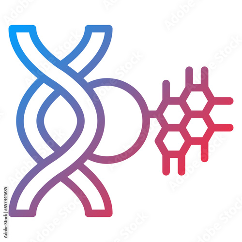 Vector Design Genetic Modification Icon Style
