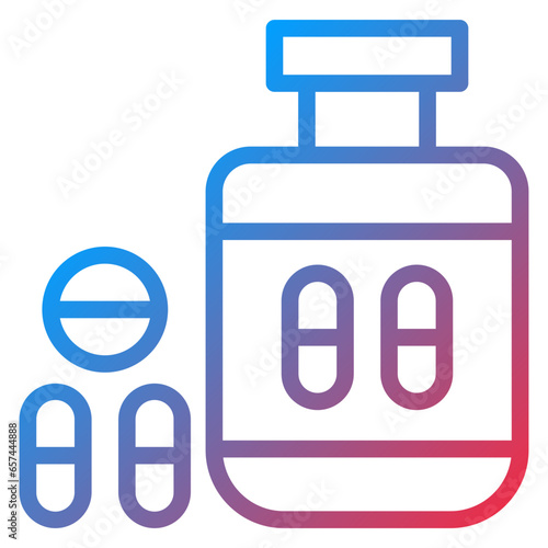 Vector Design Antidepressant Icon Style