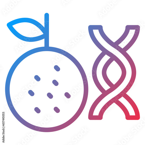 Vector Design Non Gmo Ingredients Icon Style